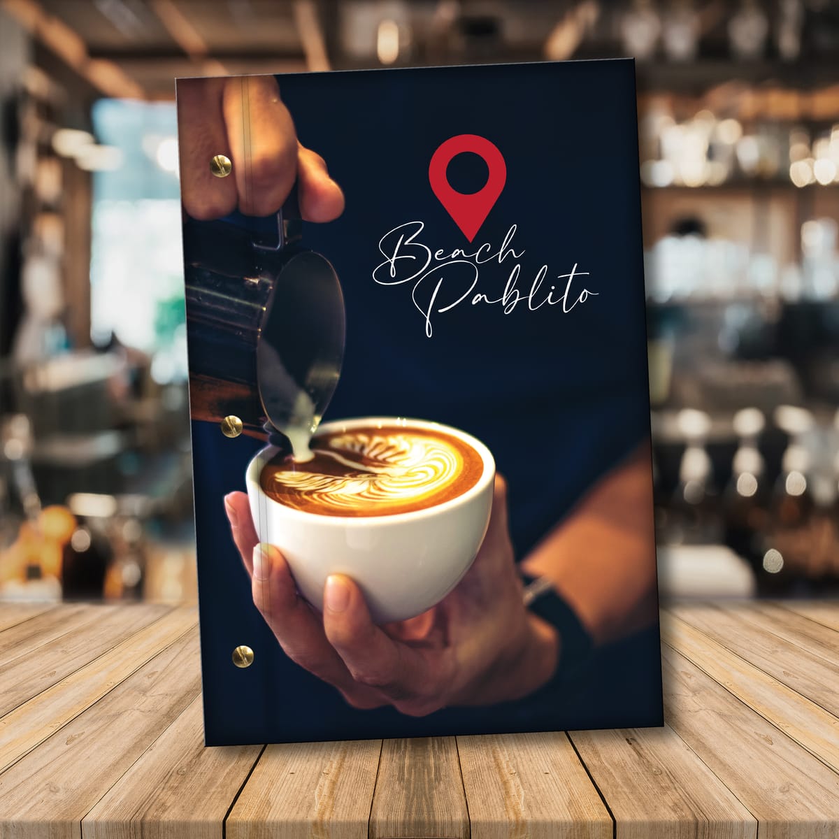 Beach Pablito - Sert Kapak Menü Tasarımı