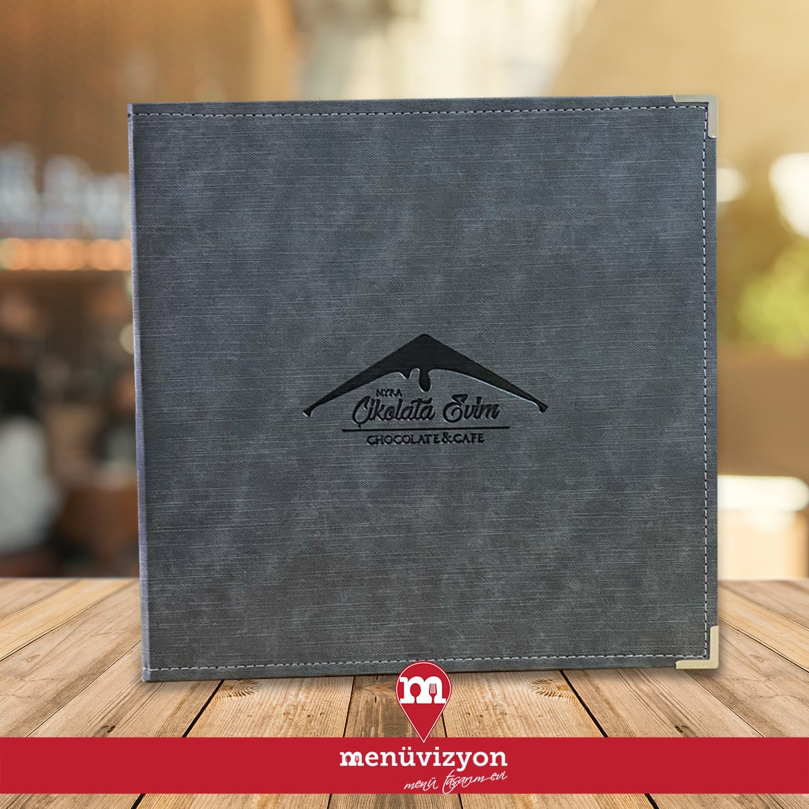 Cikolata Evim - Deri Kapak Menü Tasarımı