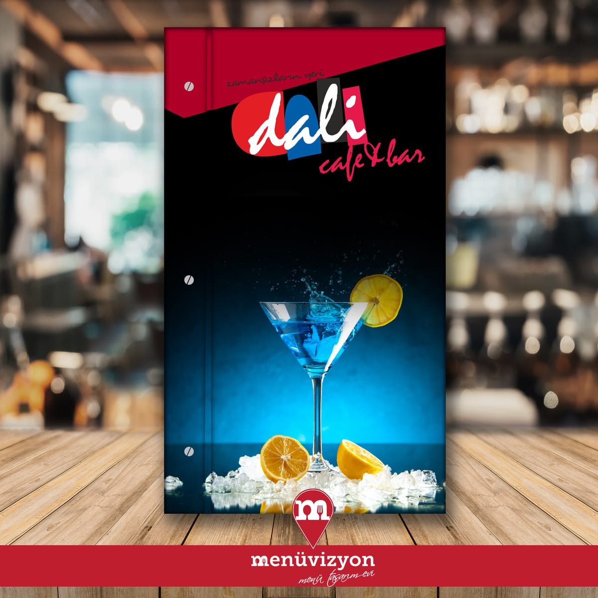 Dali Cafe Bar - Sert Kapak Menü Tasarımı