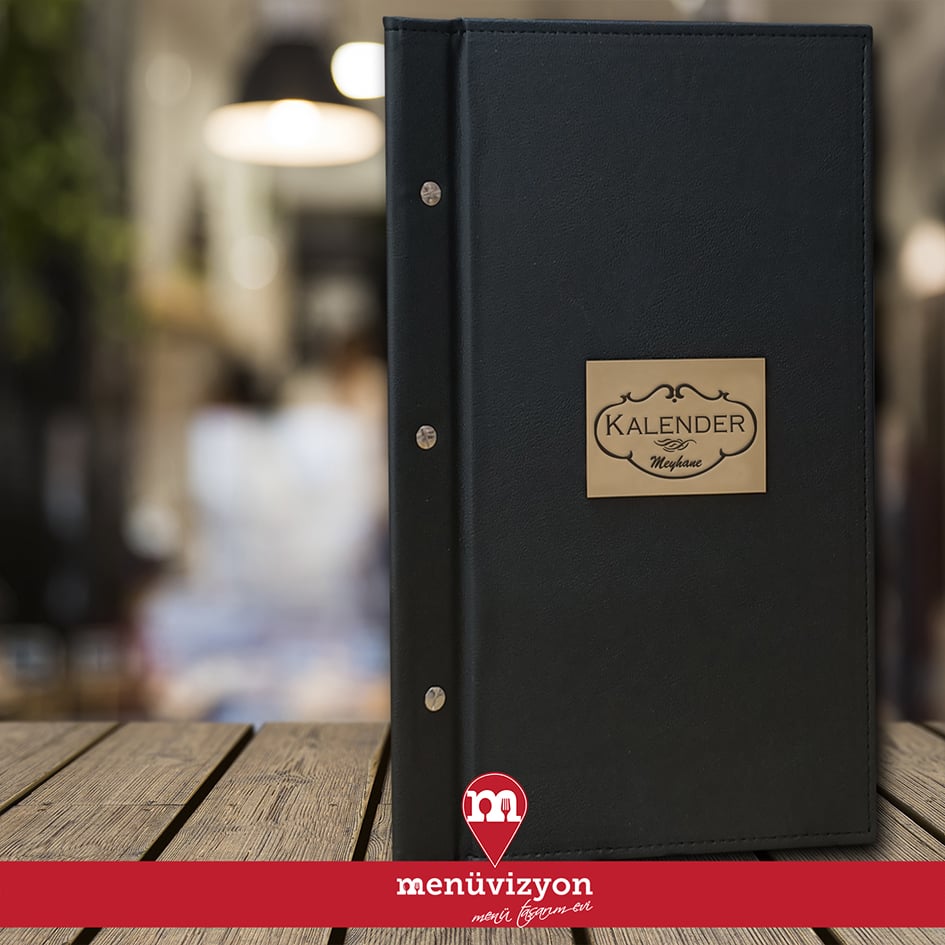 Kalender Meyhane - Deri Kapak Menü Tasarımı