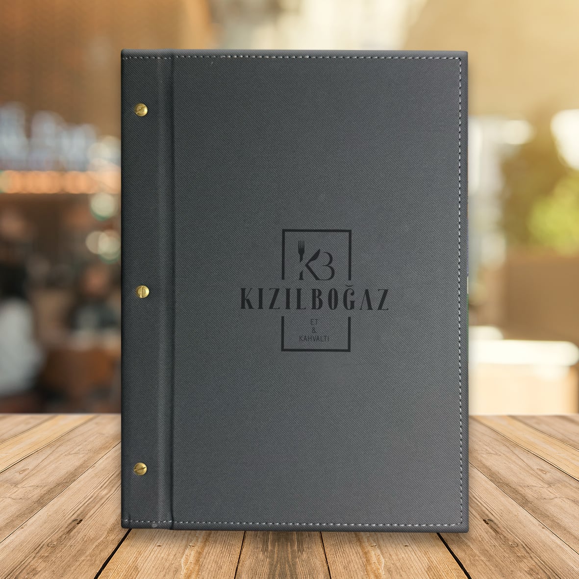 Kizilbogaz Et Kahvalti - Deri Kapak Menü Tasarımı