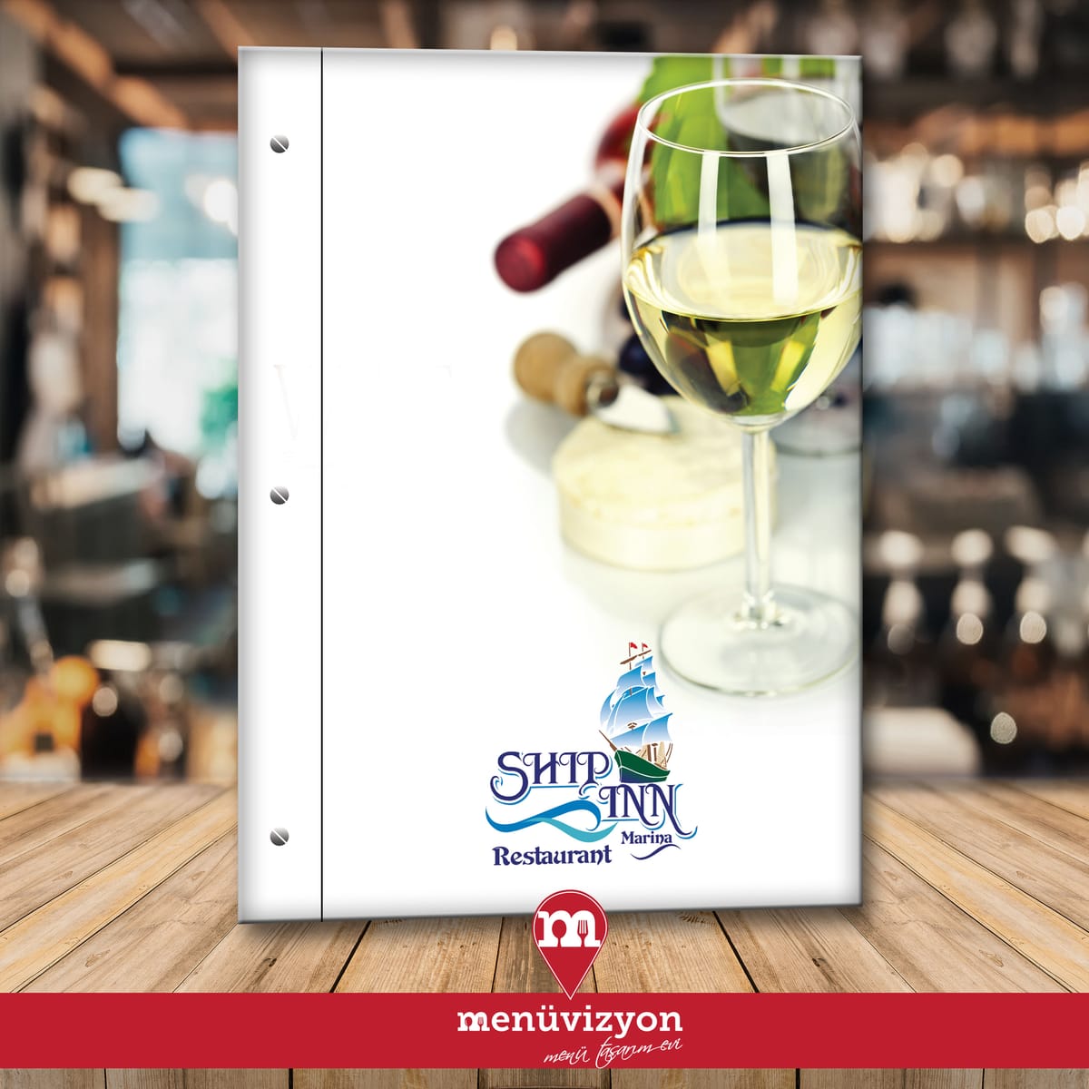 Ship Inn Marina - Sert Kapak Menü Tasarımı