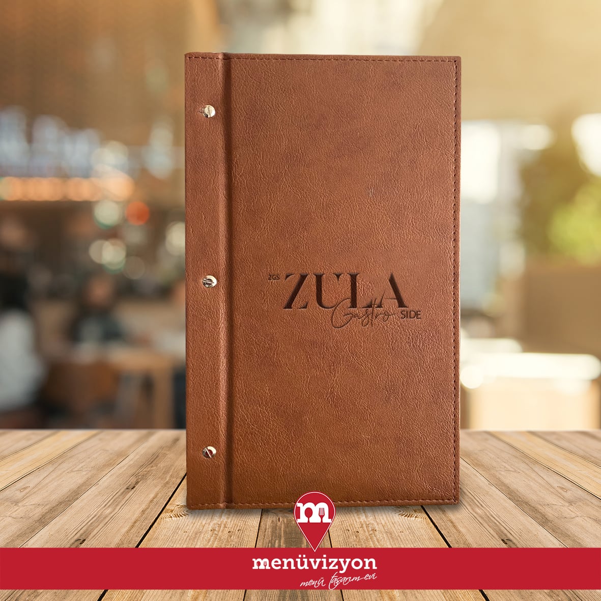 Zula Gastro Side - Deri Kapak Menü Tasarımı
